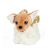 Hunde-Plüsch-Chihuahua-Handtasche, weiß