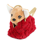 Dog Plush Chihuahua Handbag Red