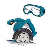 Toys Circular Saw and Safety Glasses