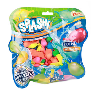 Splash selbstdichtende Wasserballons, 100 Stück.
