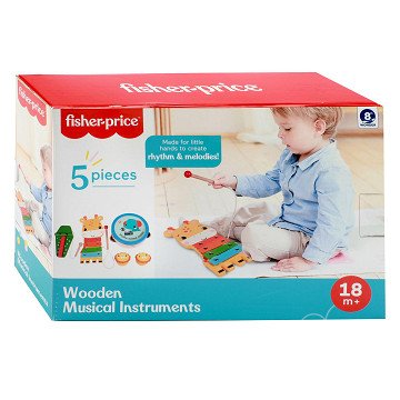 Fisher Price Instrumentenset Hout, 5dlg.