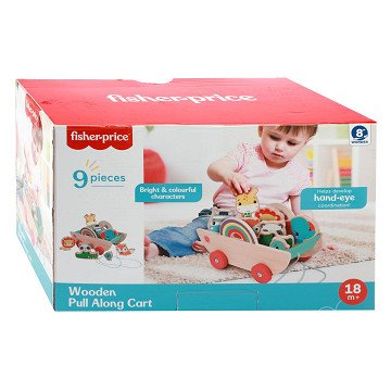 Fisher Price Wooden Wagon with Animals