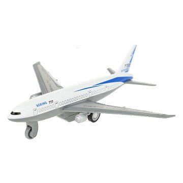 Pull Back Airplane Metal Boeing 777