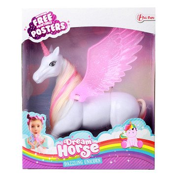 Dream Horse Unicorn Toy Figure with Movable Wings