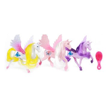 Dream Horse Unicorn Play Figure Pegasus with Brush