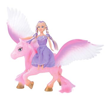 Dream Horse Unicorn Pegasus with Teen Doll