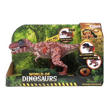 World of Dinosaurs T-Rex, Beweegbare Dino met Geluid