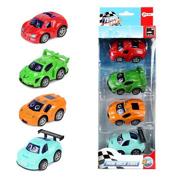 Turbo Racers Mini Supercars, 4 Stück.