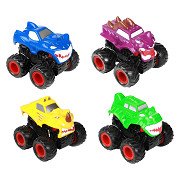 Cars und Lastwagen Reibungs-Monstertruck mit Zähnen