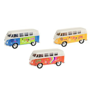 Welly Volkswagen 1962 Bus mit Aufdruck Modellauto