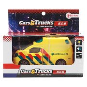 Cars & Trucks Friction Ambulance (NL) mit Licht und Ton