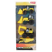 Vehicool Baustellenfahrzeuge Set - 4-teilig
