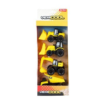 Baustellenfahrzeuge-Set – 4-teilig