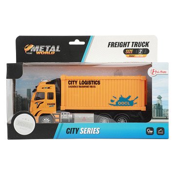 Metal Pull-back Container Truck 1:38