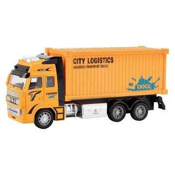 Metal Pull-back Container Vrachtwagen 1:38