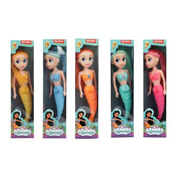 Mermaids Mermaid Doll with Bendable Tail, 18cm