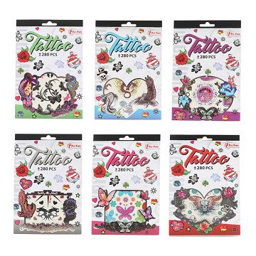 Tattooboekje met 280 Plaktattoos