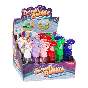 Bubble wand Dino & Unicorn, 24 pcs.