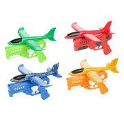 Air Foam Airplane with Firing Gun, 24cm