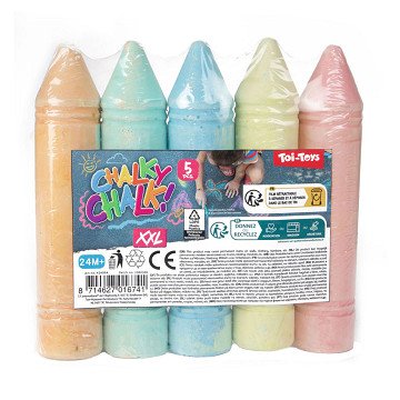 Sidewalk chalk XXL, 5 pcs.