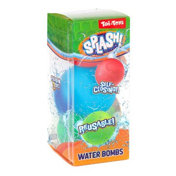 Splash Water Balloon Reusable Self-sealing, 3 pcs.