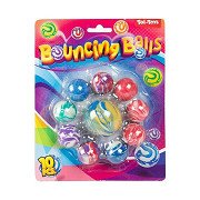 Fun Bouncing Balls Marble, 10 pcs.