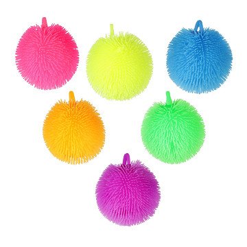 Pufferz Squeeze Puffer Ball Neon, 8cm