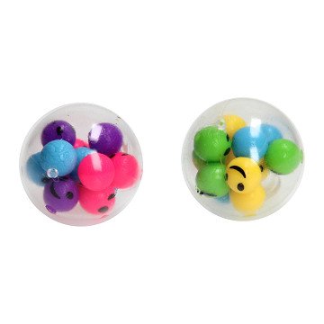Lustiger Quetschball gefüllt mit Smiley-Bällen