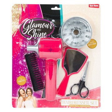 Glamour Shine Hairdressing Set with Hair Dryer Diffuser