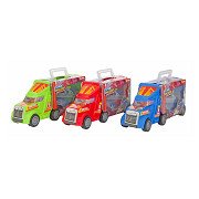 Turbo Racers Truck with Racing Cars, 3 parts.