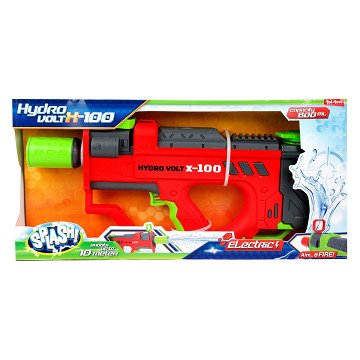 Splash Electric Water Gun Hydro Volt X-100 - 800ml Tank - Shoots up to 10 meters - Automatic - Water Toys