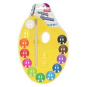 Schilderspalet 12 Kleuren en Kwast