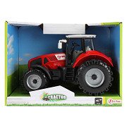 Tractor with Friction Red, 19cm