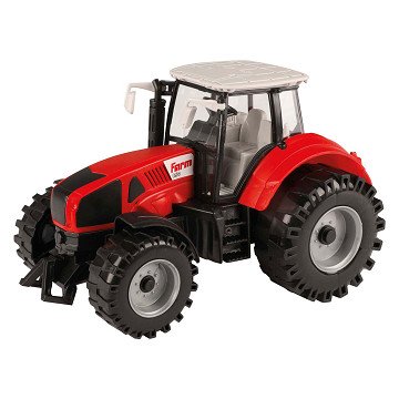 Tractor with Friction Red, 19cm