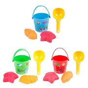 Play Out Mini Beach Set Bucket, Shovel and Shapes, 4pcs.