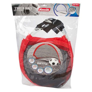 Adrenix Fußballtor Pop-Up-Spielset, 2er-Set