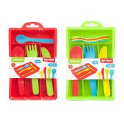 Home Food Cutlery Set with Tray, 16pcs.