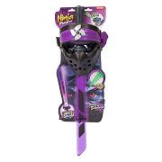 Ninja Lightsaber Light and Sound with Shooting Function and Mask - Purple