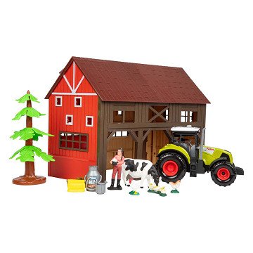 Ackers Ville Farm with Tractor Light and Sound Playset, 12pcs.