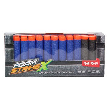 Foam Strikex Schaumstoffpfeile Nachfüllung, 26 Stk.