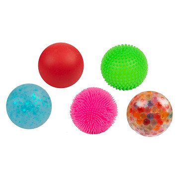 Fun Squishy Anti-stress Ball, 5 pcs.