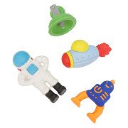 Gummen Mini Set in Glitterdoosje - Ruimte, 4dlg.