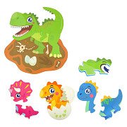 Little Stars Foam Floor Puzzle Dino, 36 pcs.