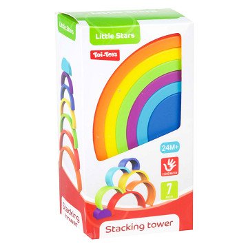 Little Stars Baby Stapelturm Regenbogen, 7-tlg.