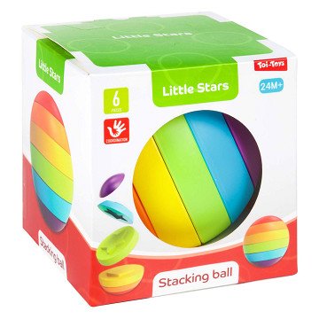 Little Stars Baby Stacking Tower Puzzle Ball, 6pcs.