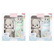 Little Stars Baby Kuscheltier Plüschhase mit Rassel und Telefon, 3-teilig.