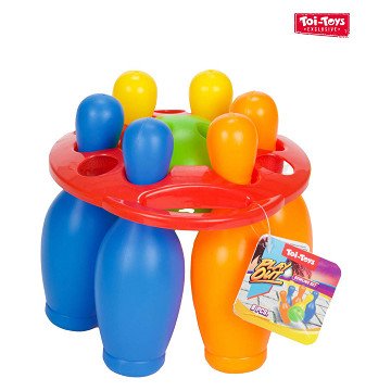 Bowling set Colored, 7 pcs.