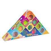 FUN Piramide Cadeaubox met 10 Sensorische Knijpballen - 5cm - 10 stuks