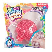 Fun Squeeze Ball Neon Mesh, 6 cm