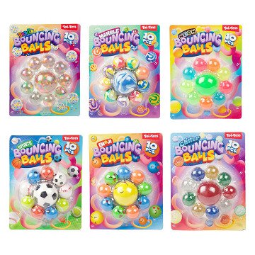 Lustige Hüpfbälle, 10 Stück.